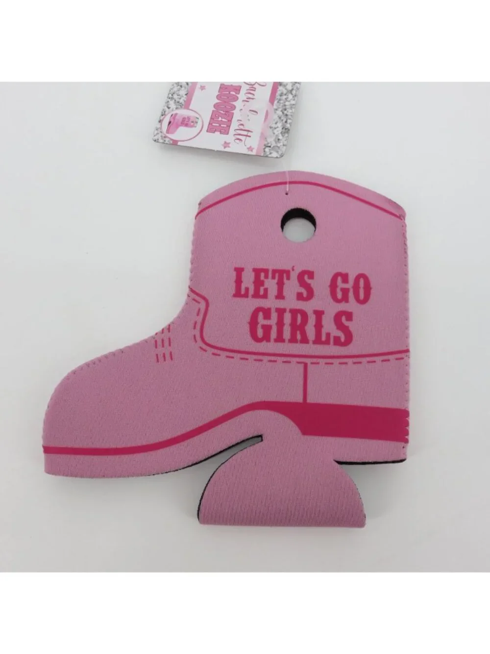 NEW Lets Go Girls Set of 18 Pink Cowboy Boot Drink Coozie Koozie Cowgirl Party